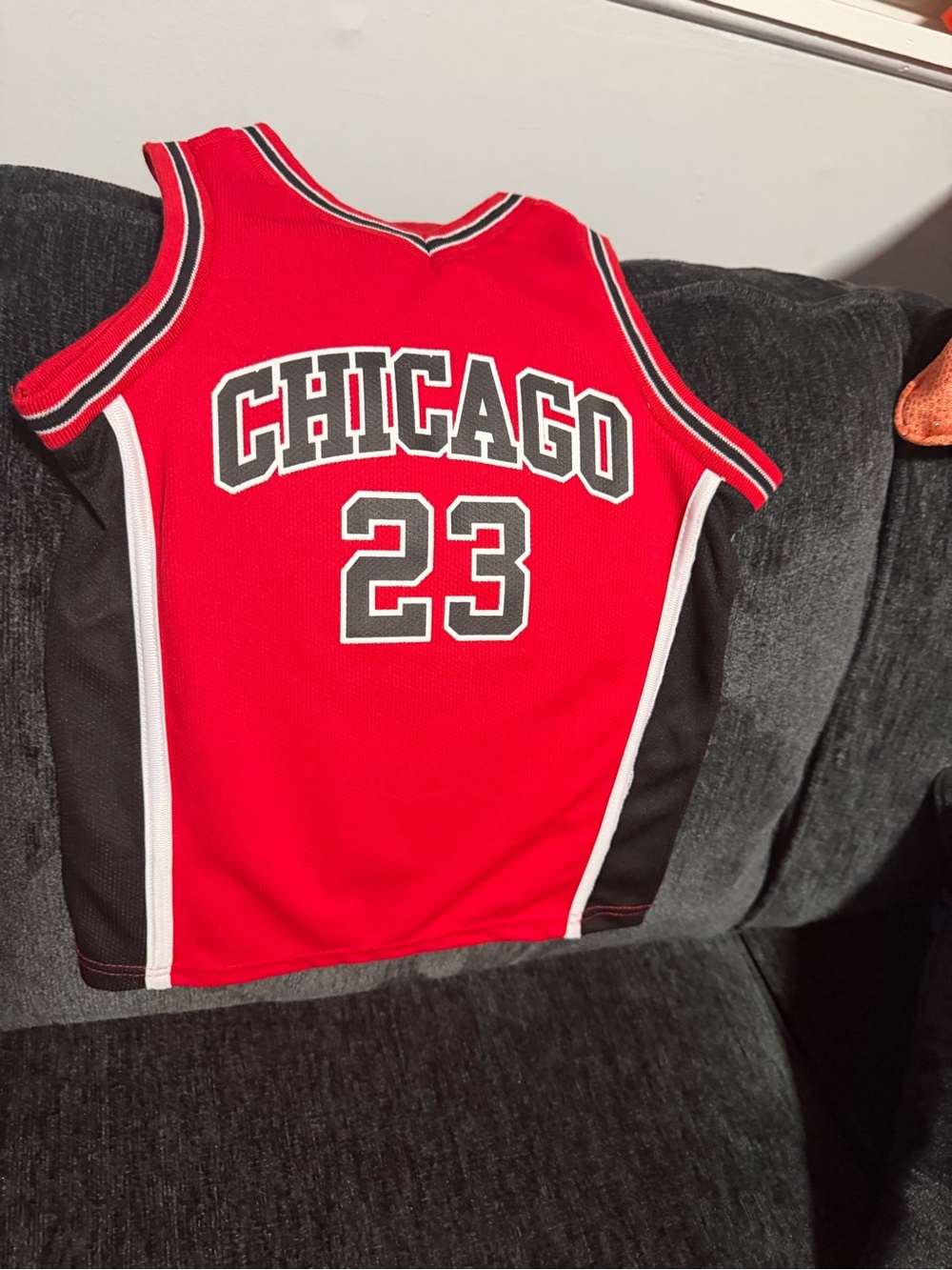 Kids Red 'Chicago 23' Sleeveless Pajama Top - Sporty Sleepwear